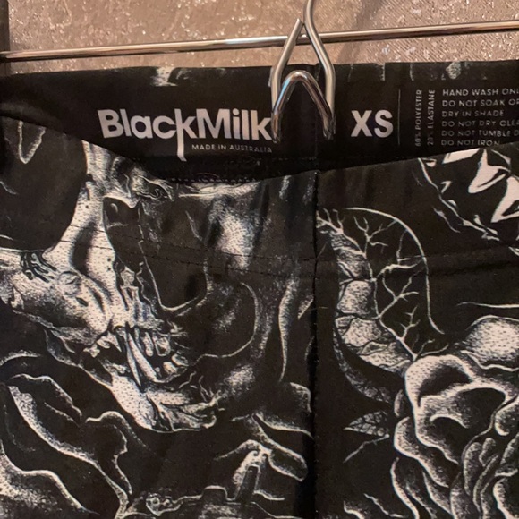 BlackMilk sketches of a mad man leggings XS goth - Picture 3 of 6